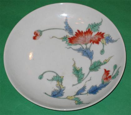 芥子花紋皿